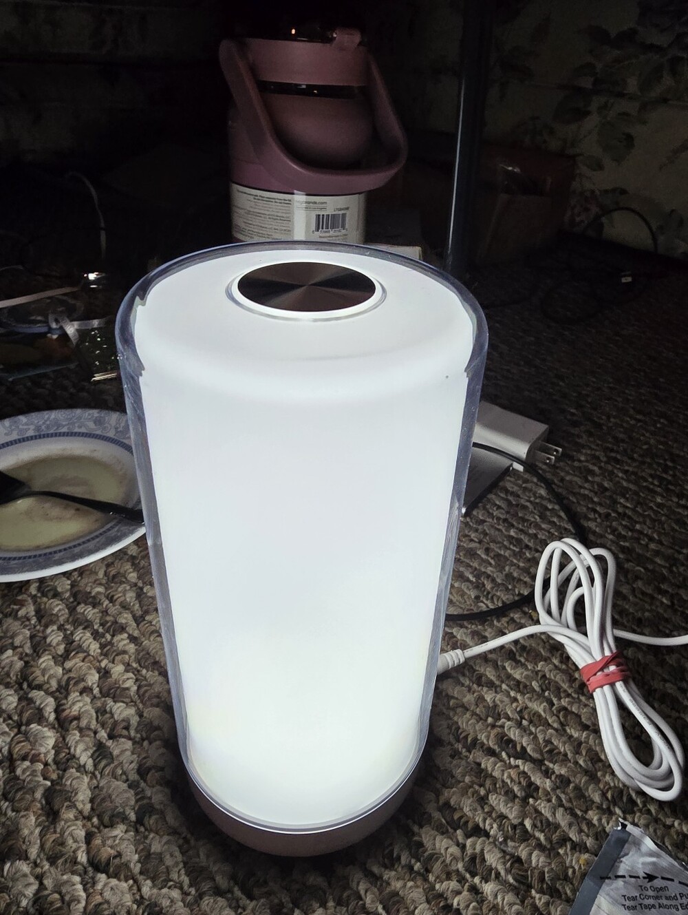 Meross Smart Wi‑Fi Ambient Color Changing Lamp in White